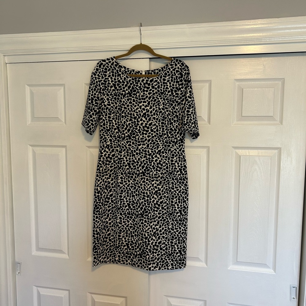 Talbots Classic & Classy Black and White Dress - size 12